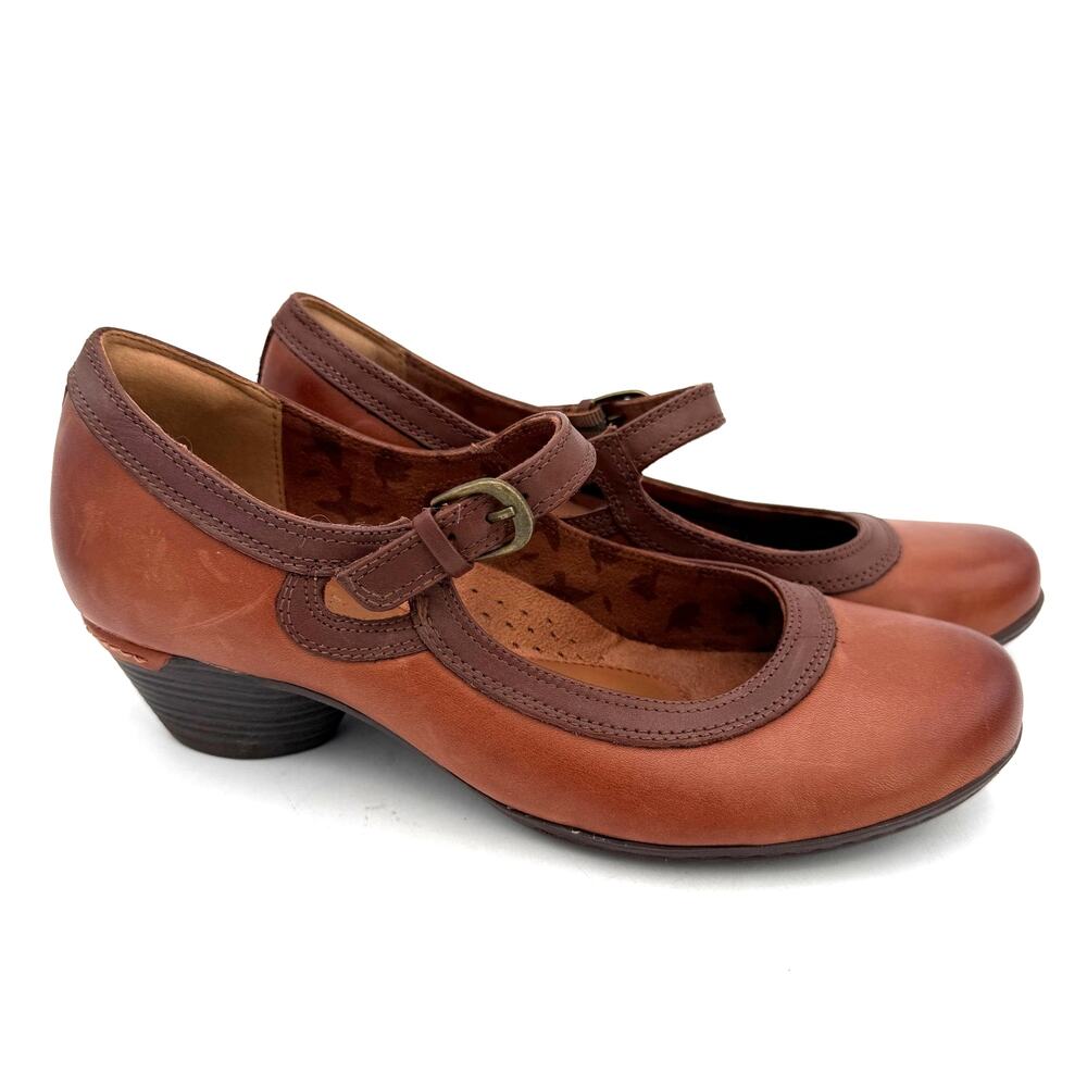 Cobb Hill Rockport Laurel Mary Jane Women's Brown Leather Shoes Size 8